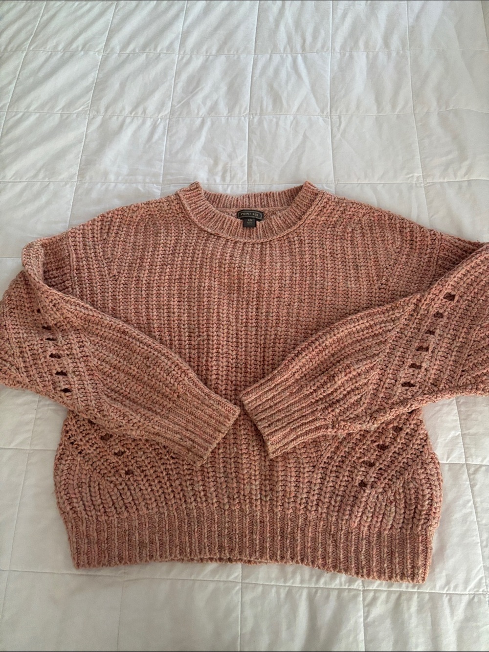 Point Sur Cozy Chunky Knit Sweater - Dusty Rose XS women